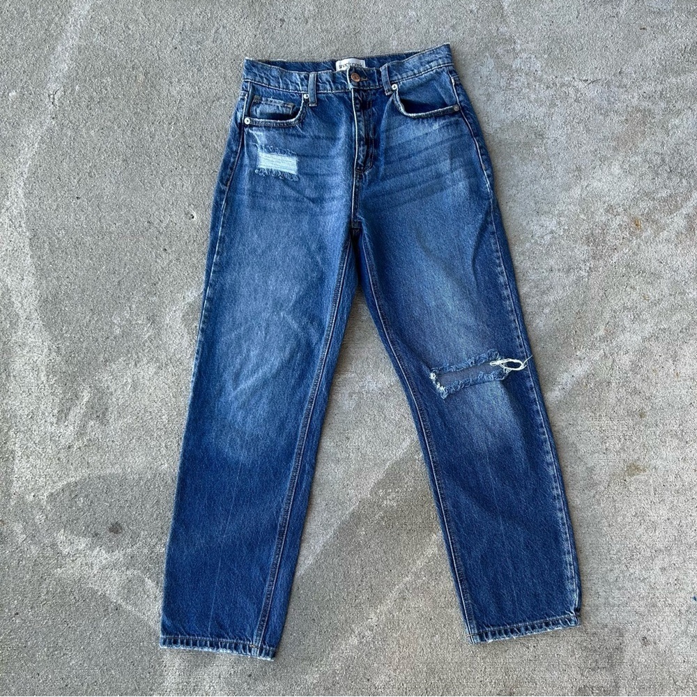 Sneak Peek Vintage High Rise Straight Leg Distressed Jeans Women’s 3/26